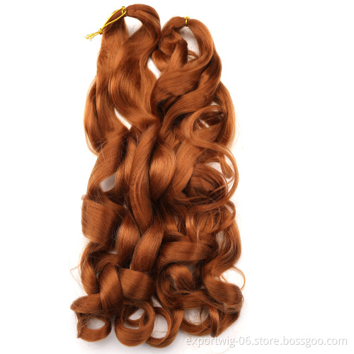 French Curls Loose Wave Crochet Braids Wave Curly Braiding Hair African Spiral Curls Wave braiding Synthetic Extension Synthetic
